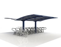 Double Sided Access Bike Shelter