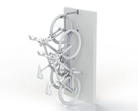 Wall Mount Hanging 2 Bike Rail