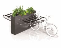 Double Sided Planter Box 12 Bike Rack