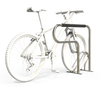 Compact vandal resistant fully welded bicycle rack