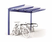 Single Sided Access 8 Bike Shelter - Type 1