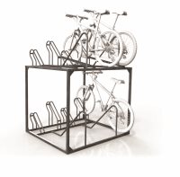 Double Height Manual 8 Bike Rack